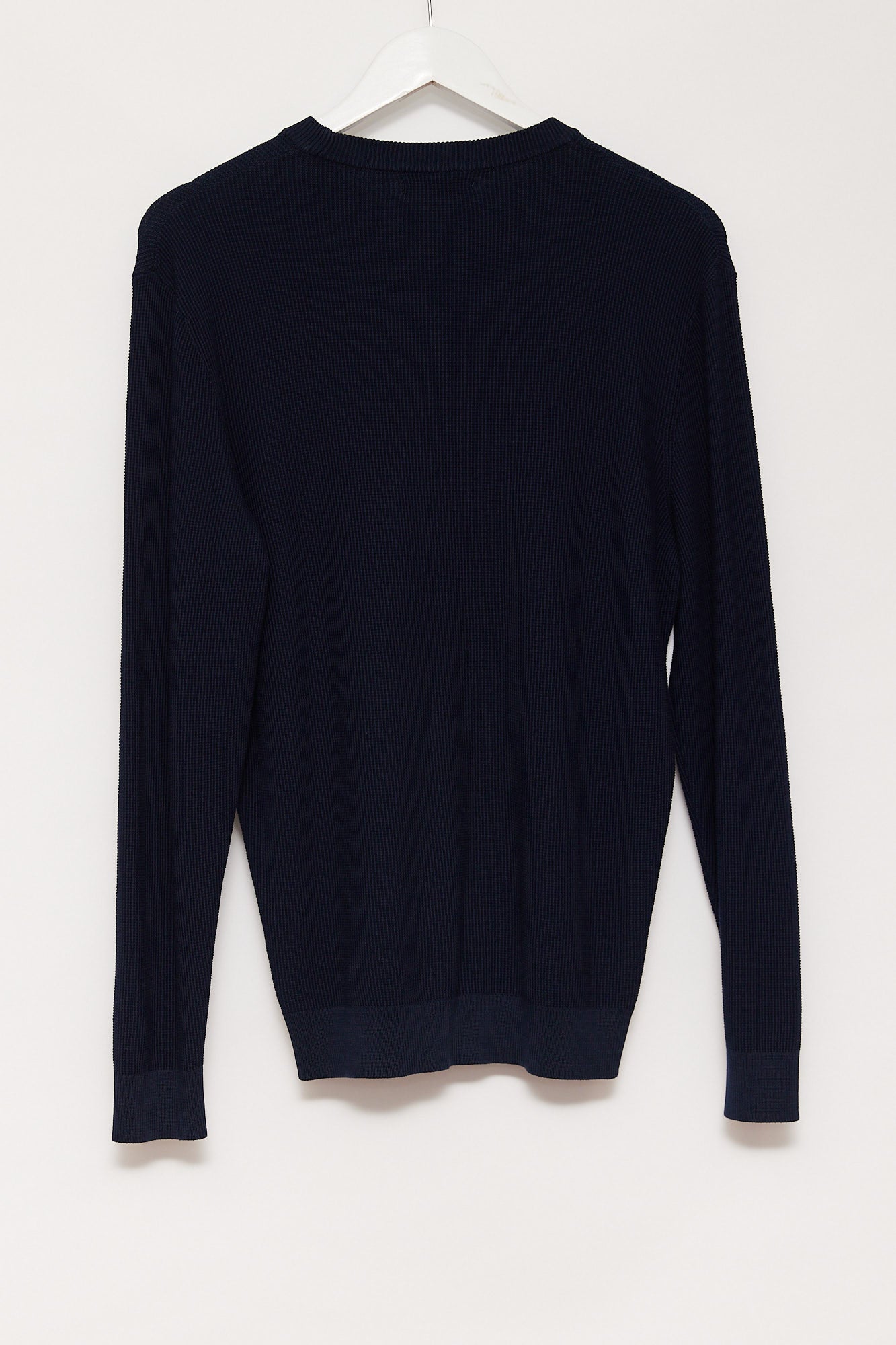 Mens Zara navy blue crew neck jumper size medium
