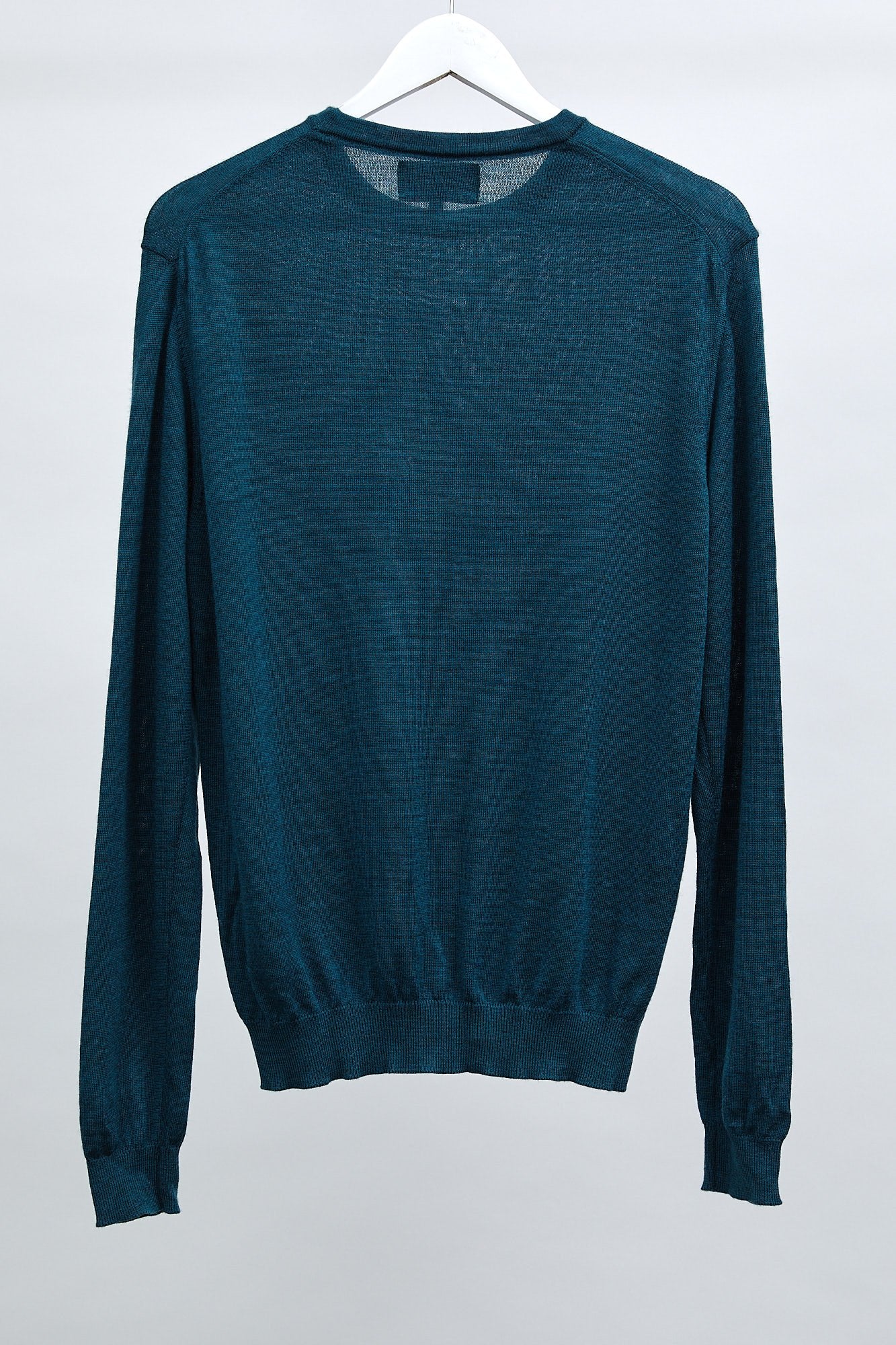 Mens Dark Green Crew Neck Jumper: Size Medium