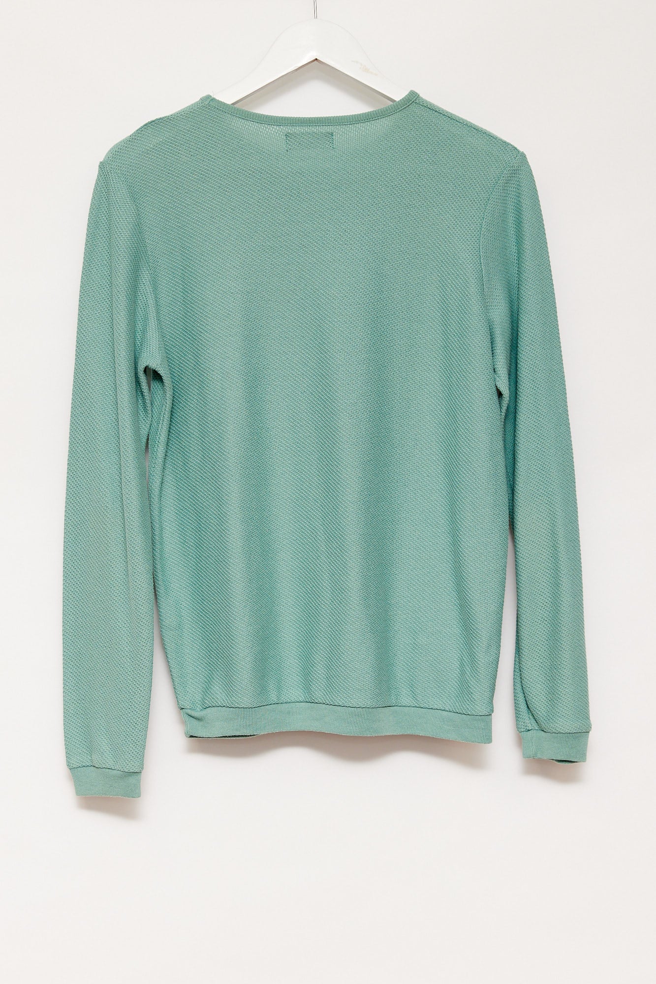 Mens Zara green textured sweater size medium