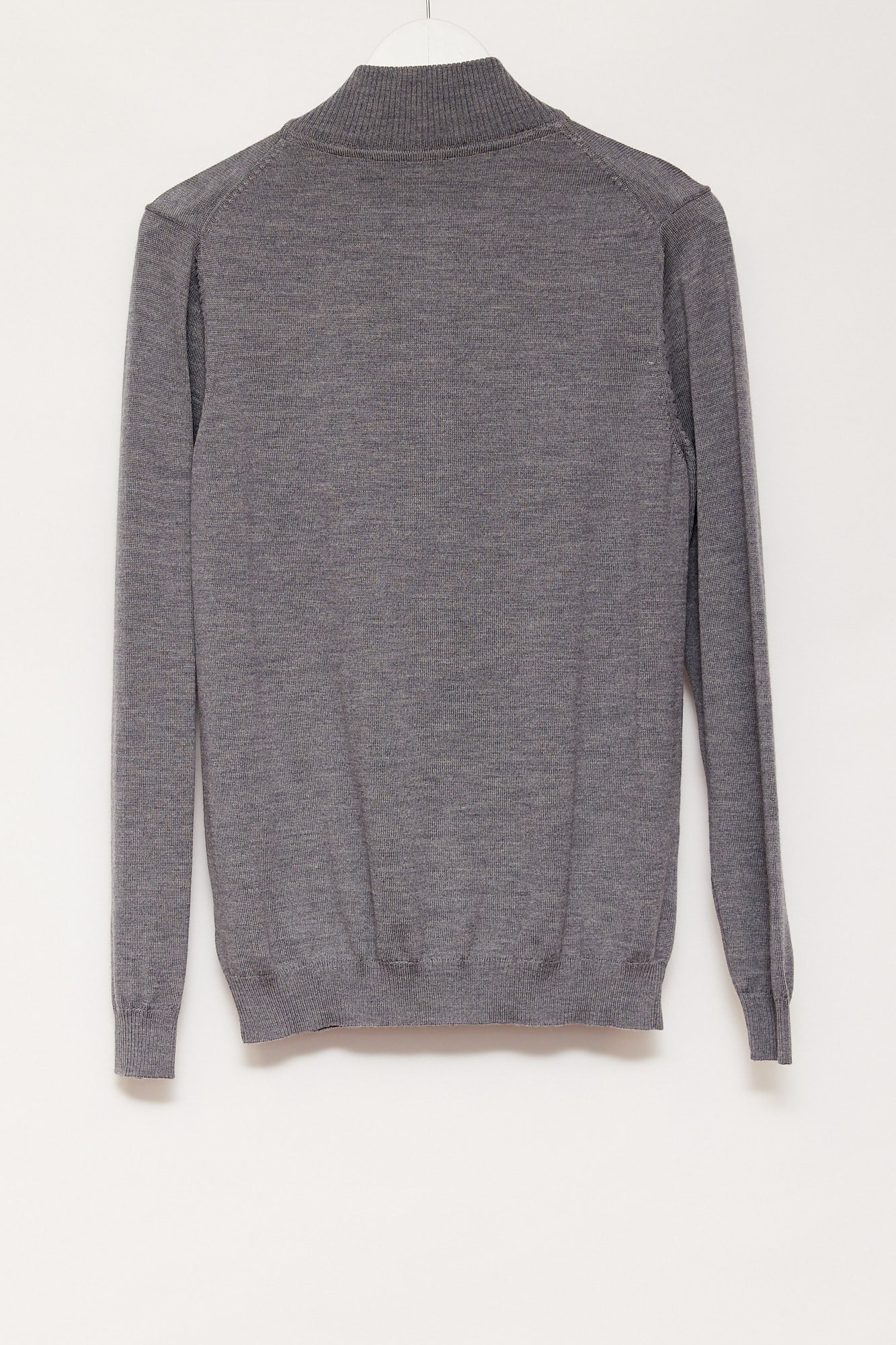 Mens Paul James grey knitted zip up cardigan size small