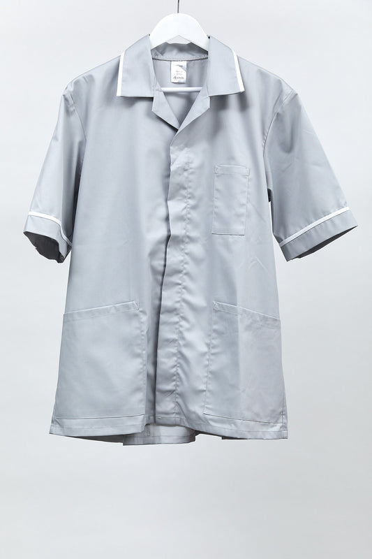Grey nurse tunic top: size medium