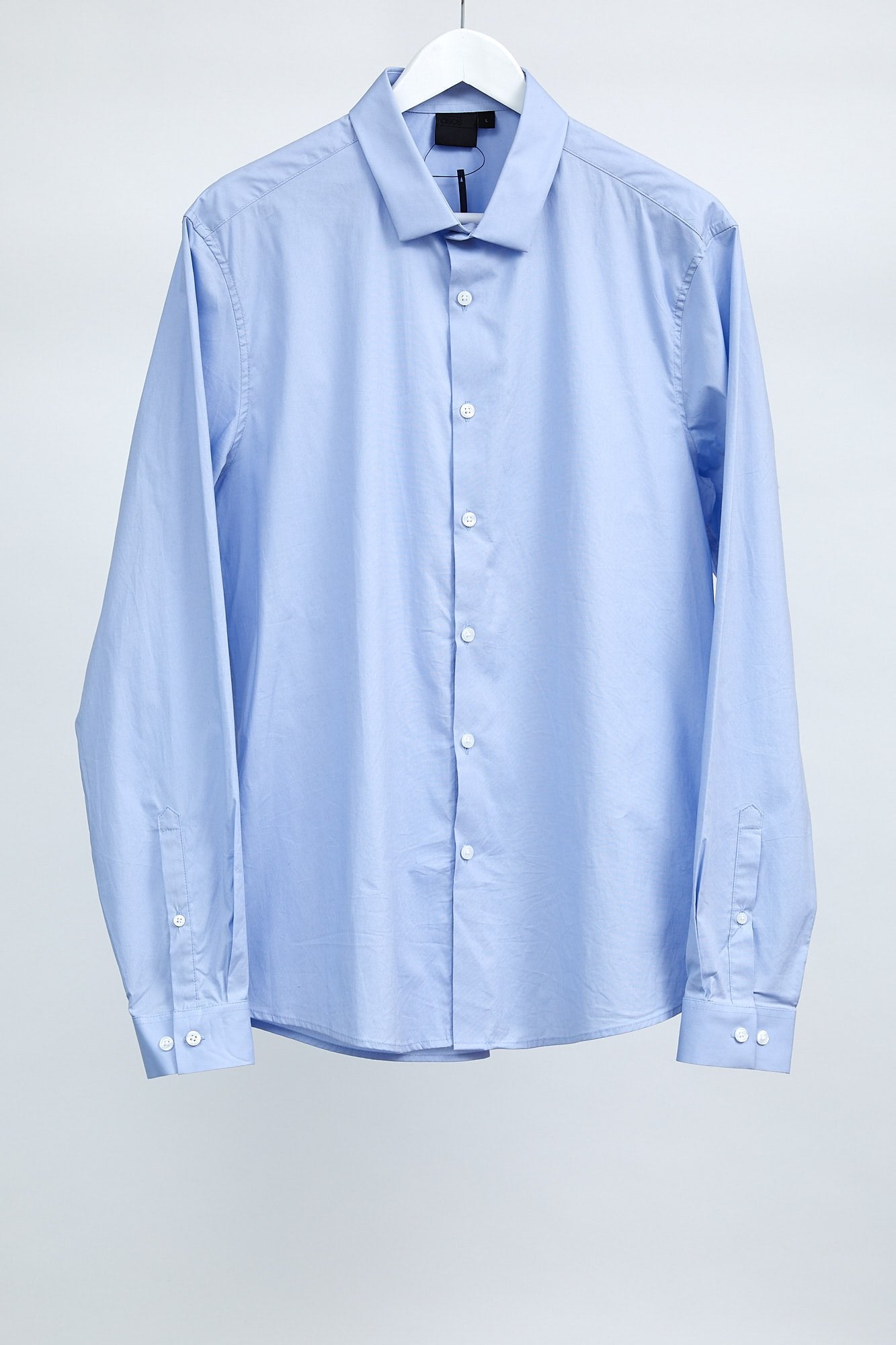 Mens Baby Blue Shirt: Size Large