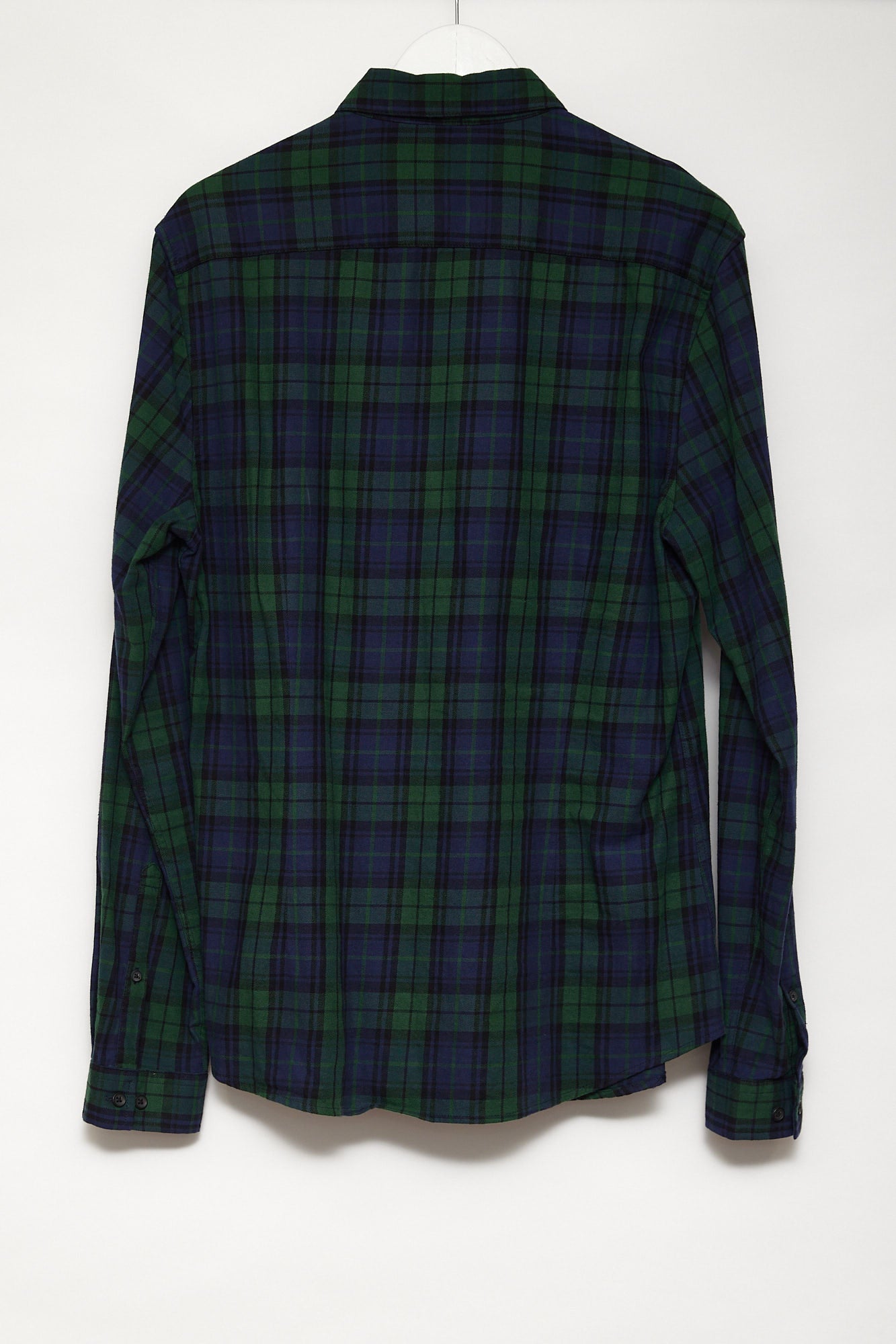 Mens ASOS Green checked Oxford shirt size large