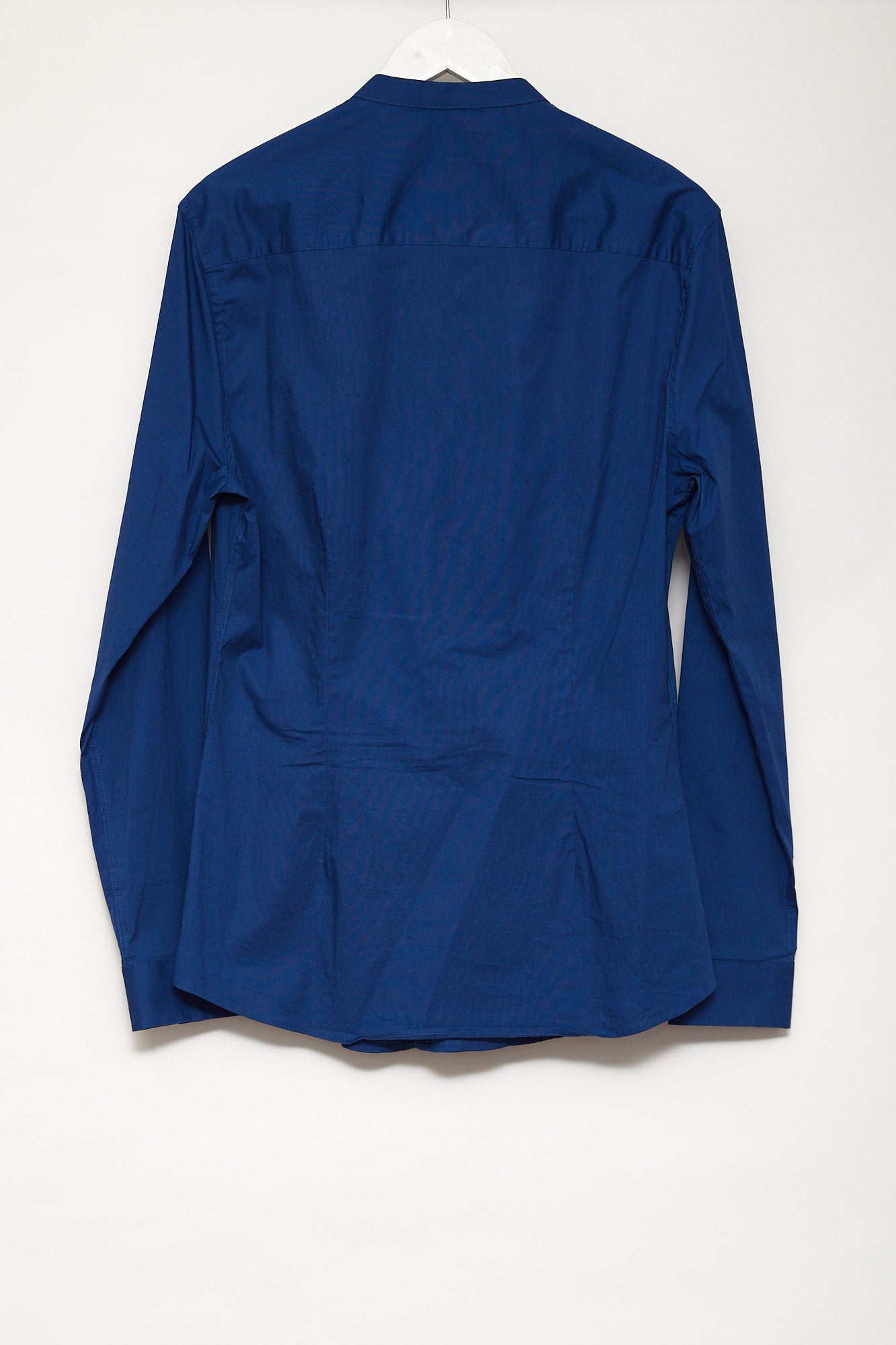 Mens ASOS Design Blue collarless shirt size medium