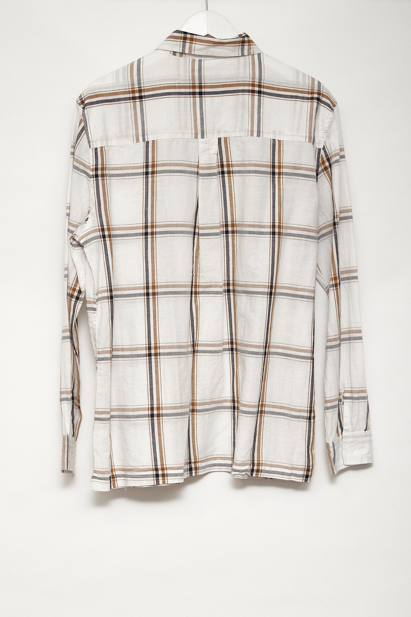 Mens Topman White checked shirt size medium