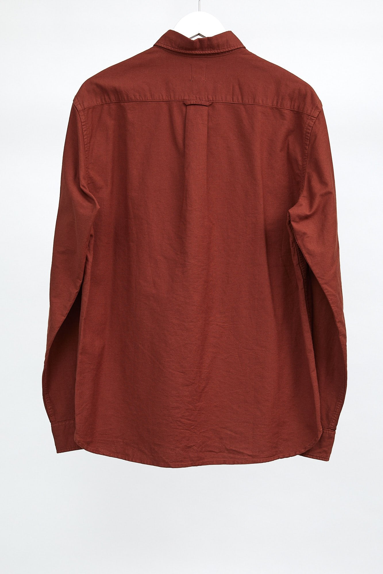 Mens H&M Brown Oxford Shirt: Size Medium