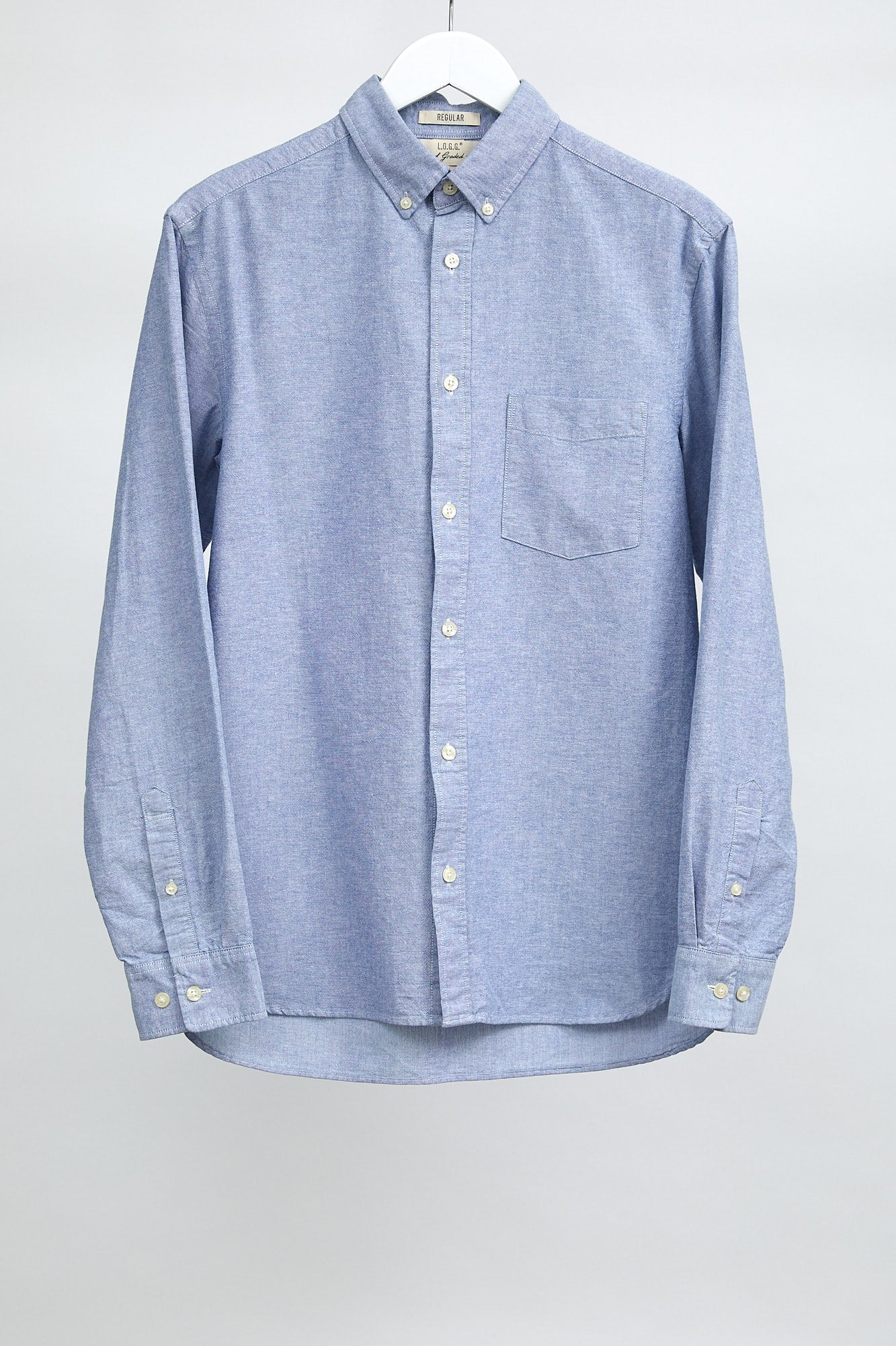 Mens H&M Light Blue Oxford Shirt: Size Small