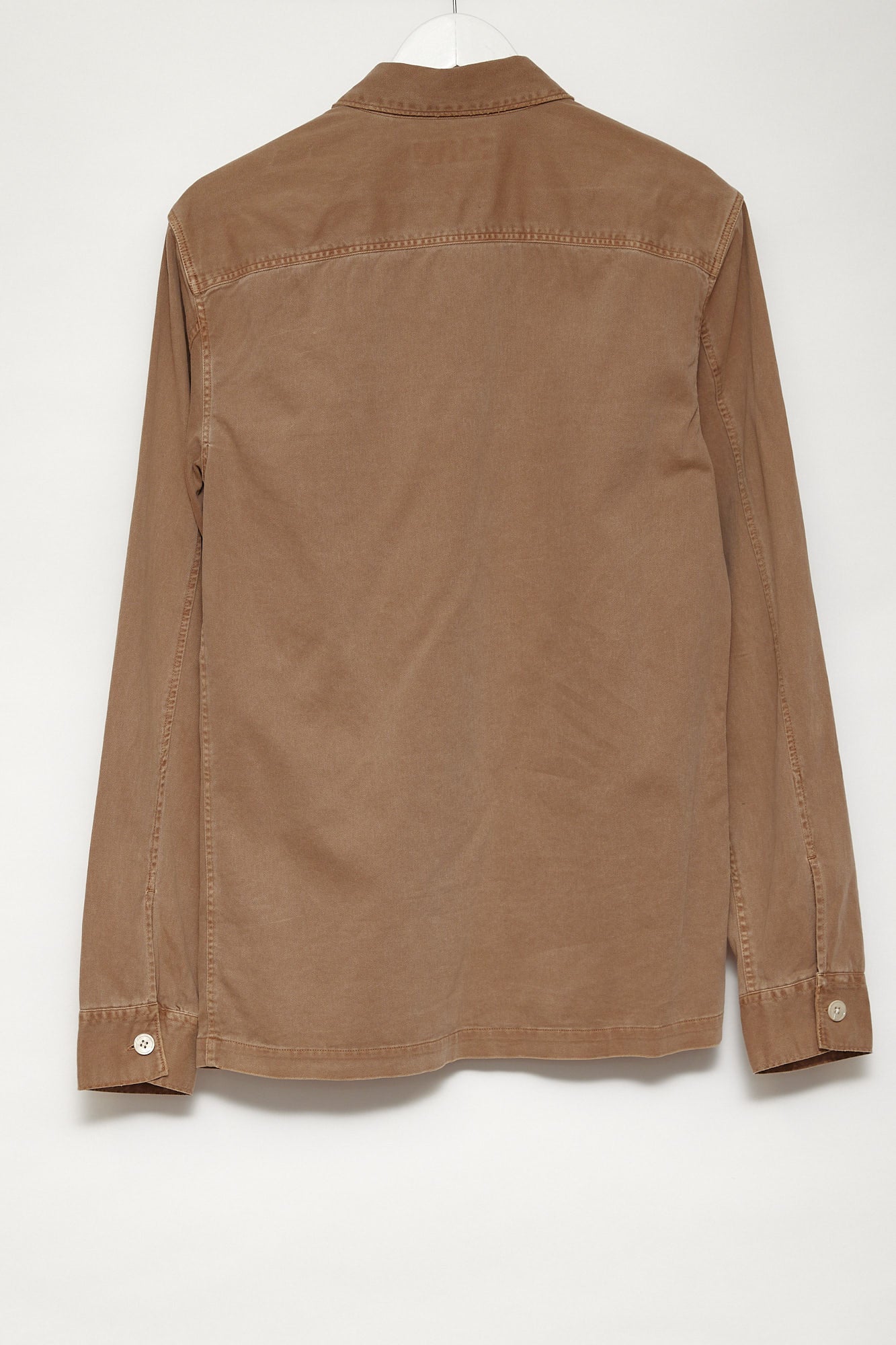 Mens All Saints Brown Over shirt size small