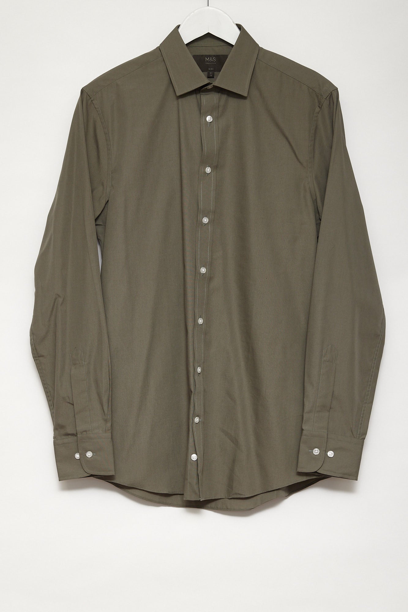 Mens M&S Khaki shirt size small