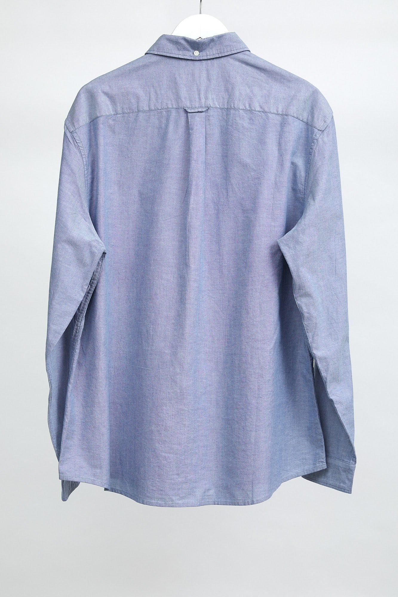 Mens M&S Blue Oxford Shirt: Size Extra Large