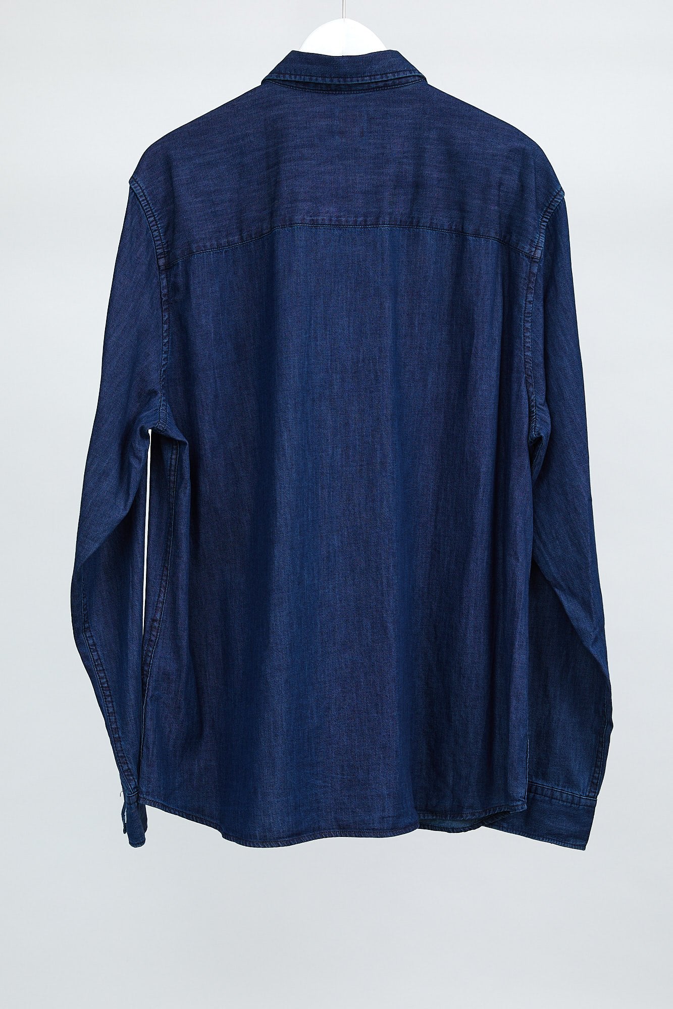 Mens H&M Blue Denim Shirt: Size Extra Large