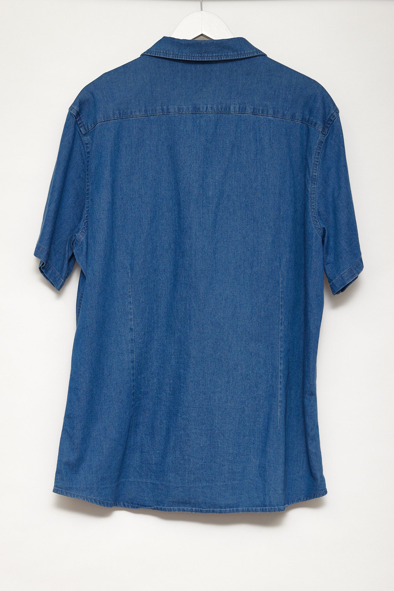 Mens ASOS short sleeve denim shirt size extra large