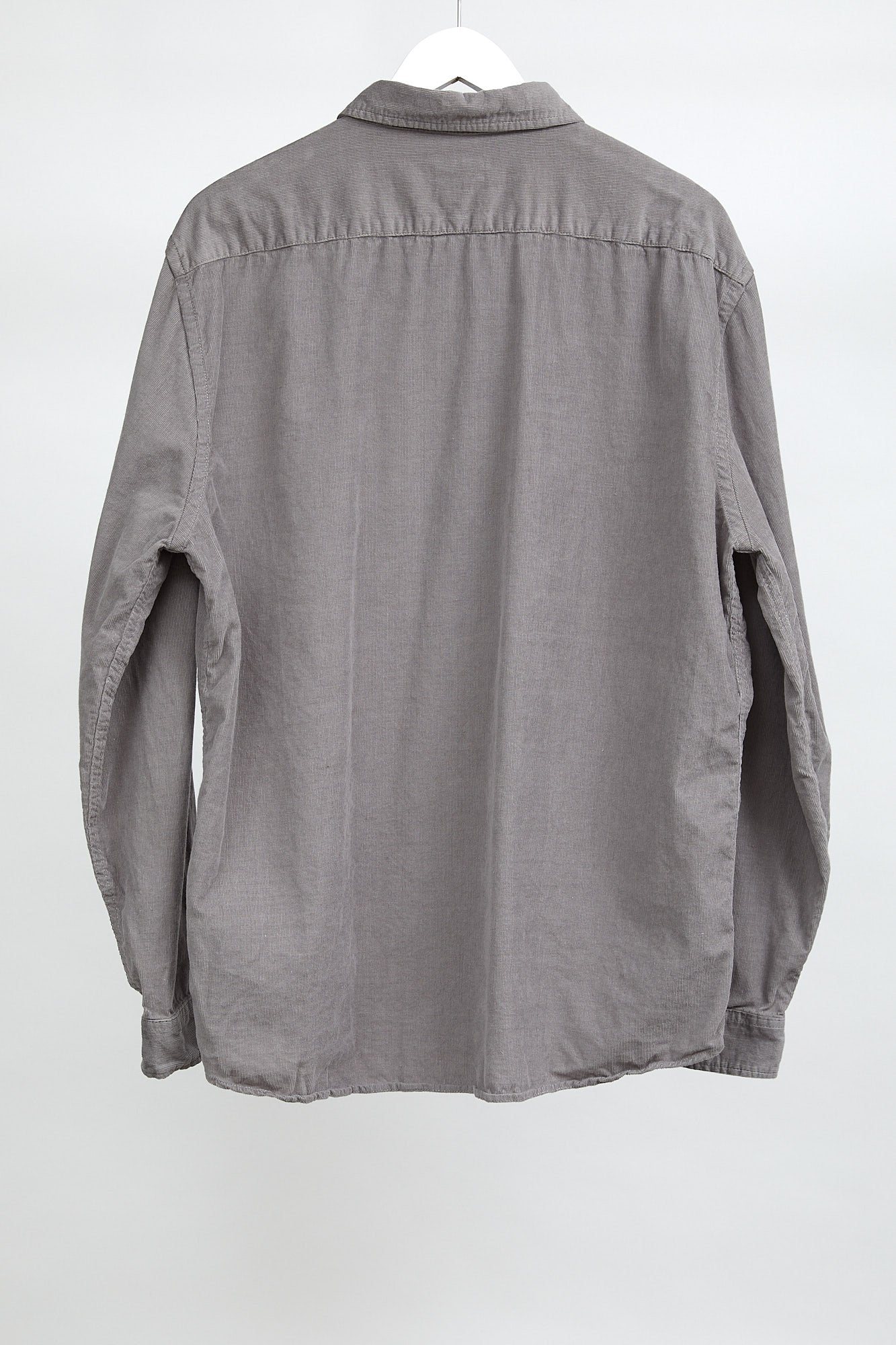 Mens M&S Grey Corduroy Shirt: Size Extra Large