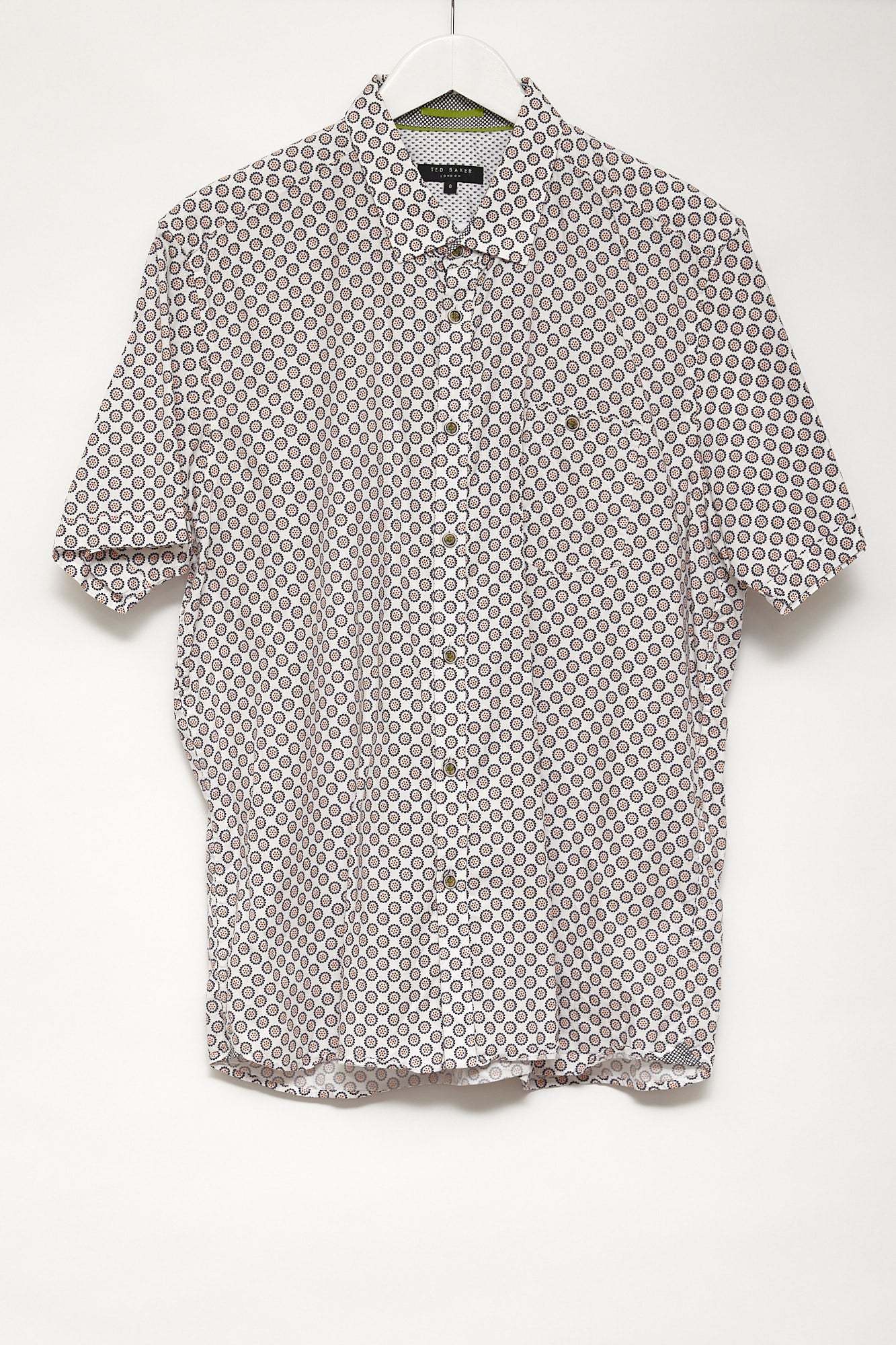 Mens Ted Baker short sleeve pattern shirt size extra large