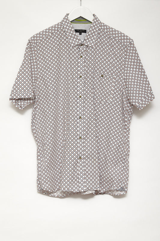 Mens Ted Baker short sleeve pattern shirt size extra large