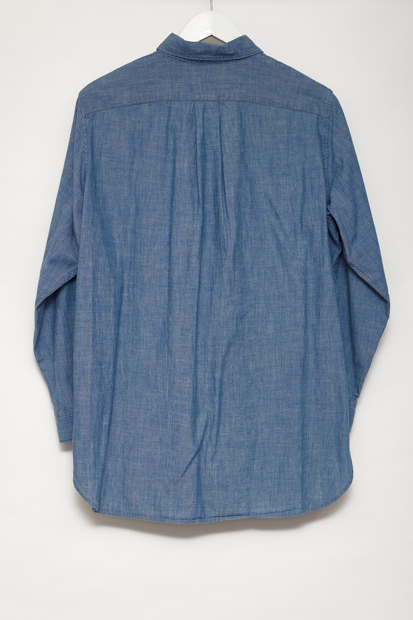 Mens Uniqlo Blue Chambray Shirt Size Extra Small
