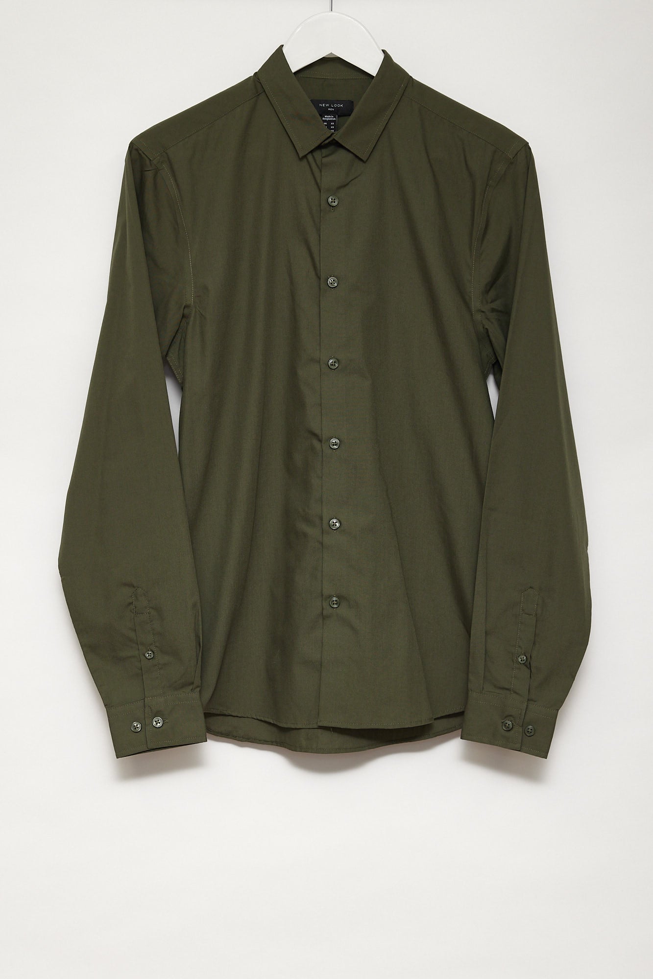 Mens New Look Khaki Shirt size Extra Small