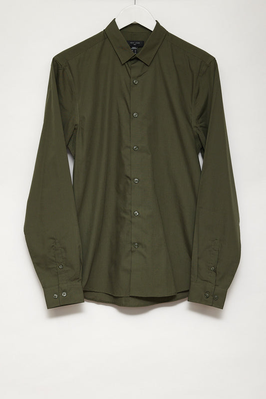 Mens New Look Khaki Shirt size Extra Small