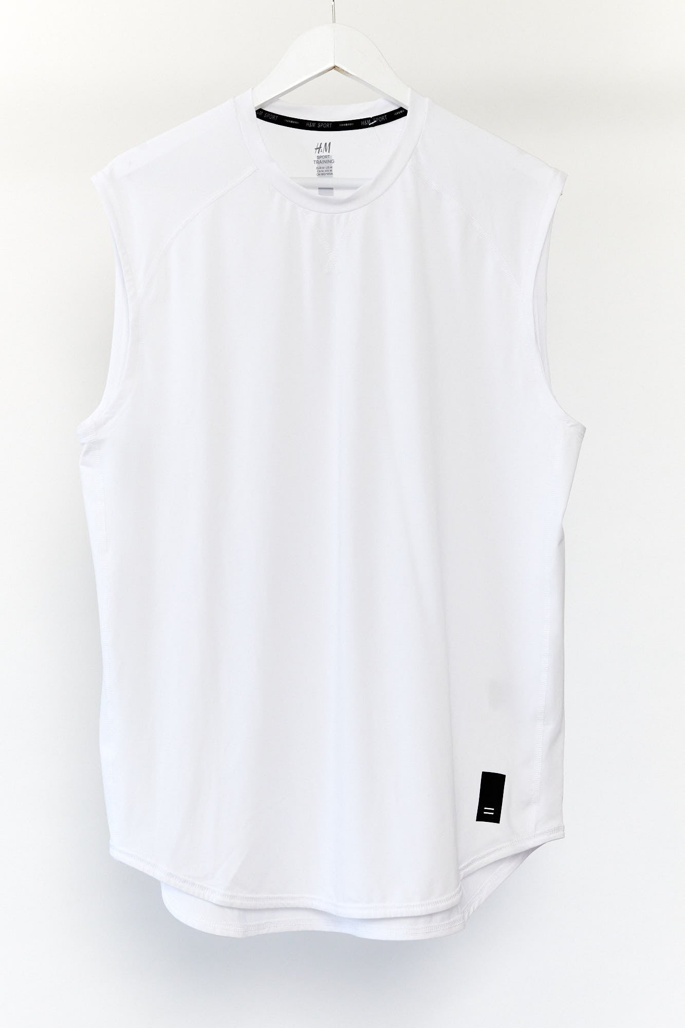 Mens White H&M Sport Top Size Medium