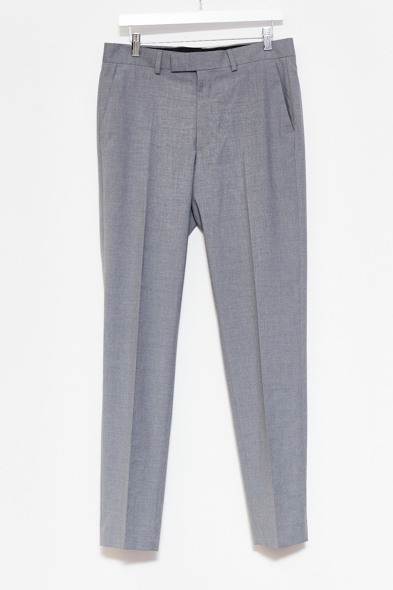 Mens Grey Suit Trouser W32 L32