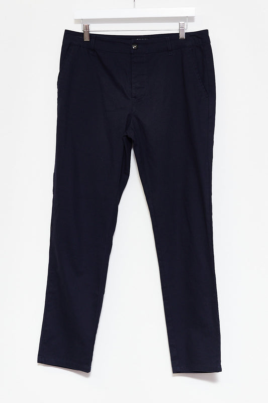 Mens ASOS Navy Chino Size W33 L32