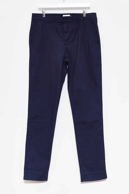 Mens Navy Slim leg Chino W34 L34