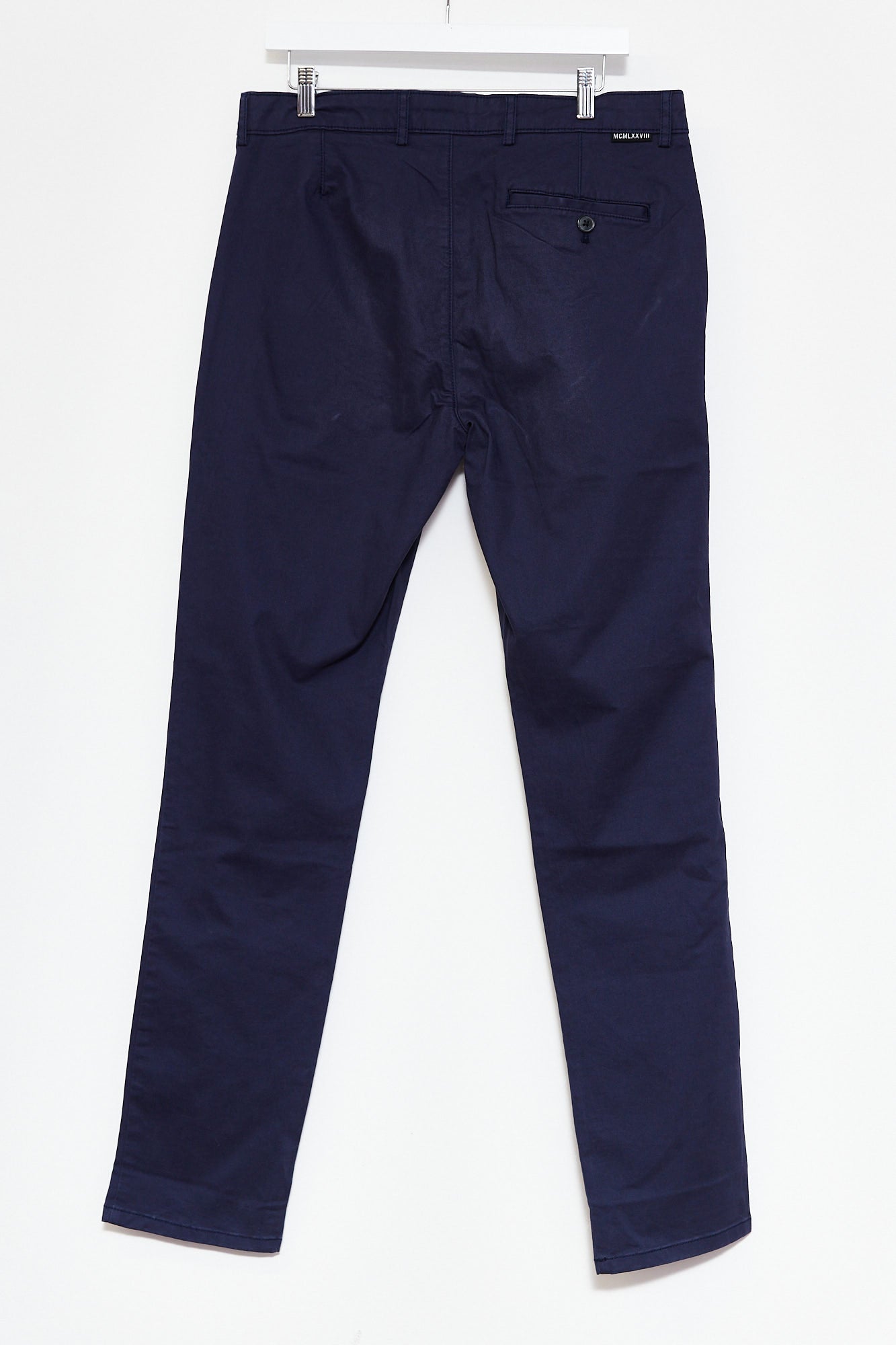 Mens Navy Slim leg Chino W34 L34