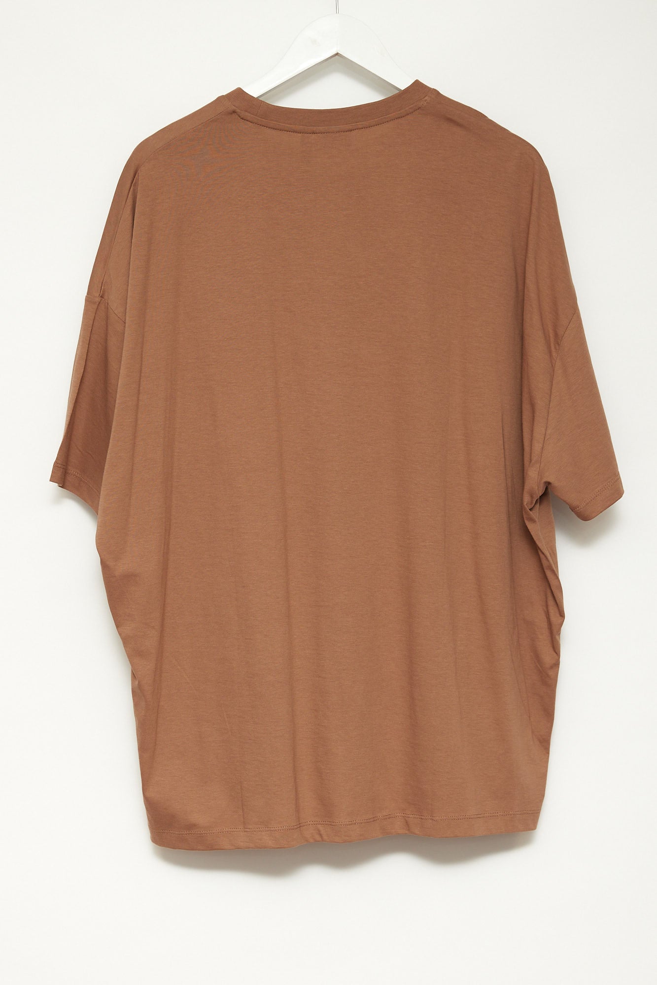 Mens ASOS Brown Oversized T-shirt Size Large