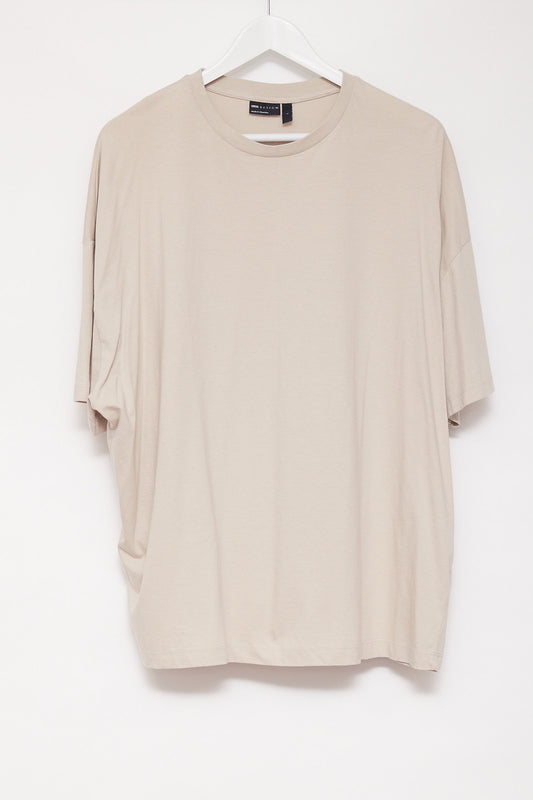 Mens ASOS Beige Oversized T-shirt Size Large