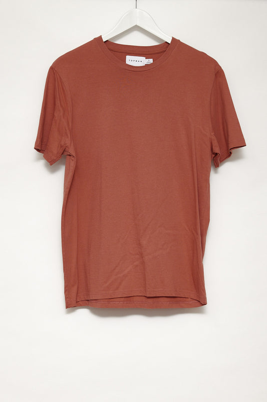 Mens Topman Brown T-shirt : Size Small