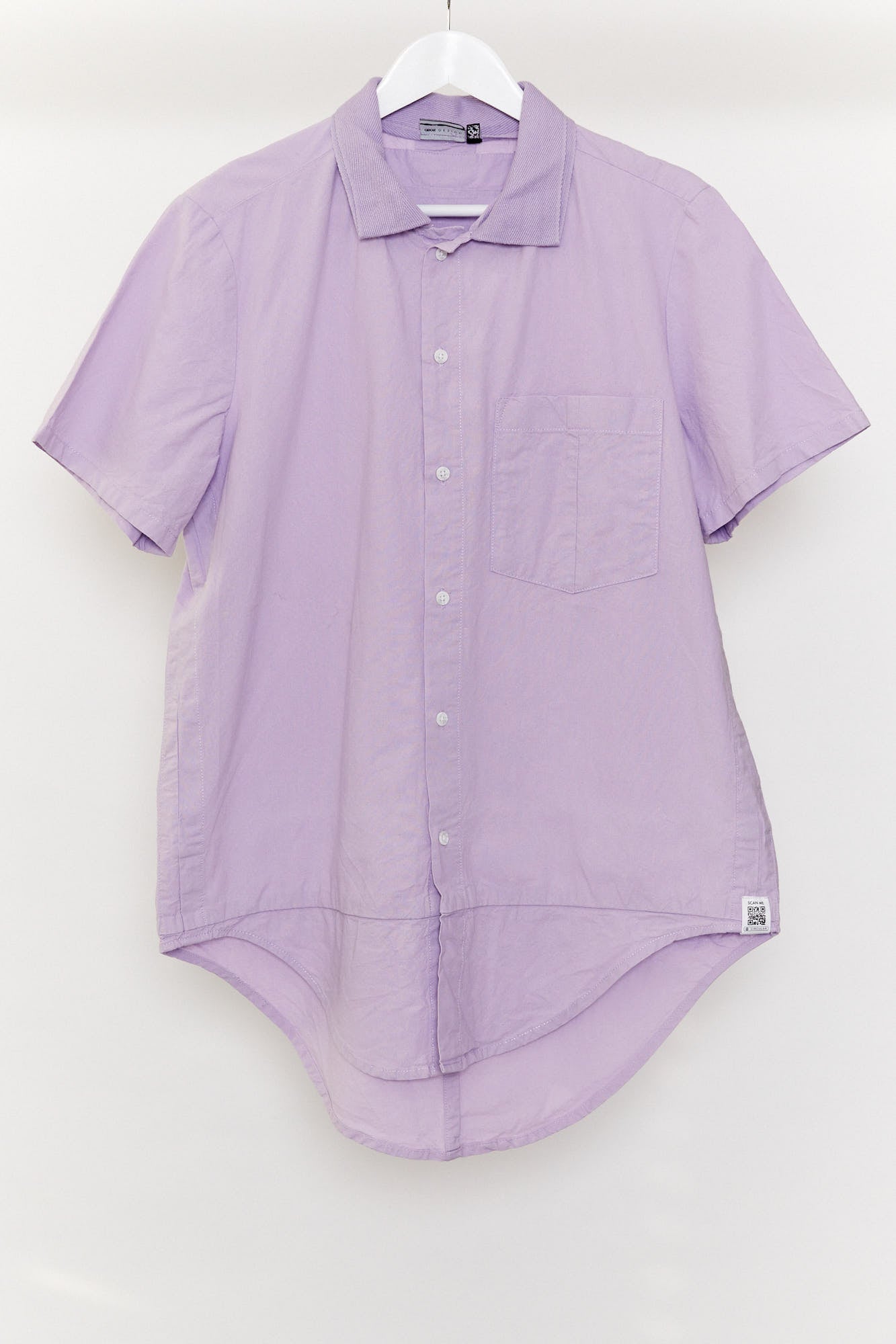 Mens purple ASOS short sleeve shirt size Large