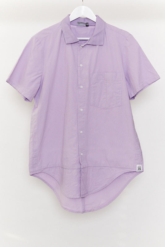 Mens purple ASOS short sleeve shirt size Large