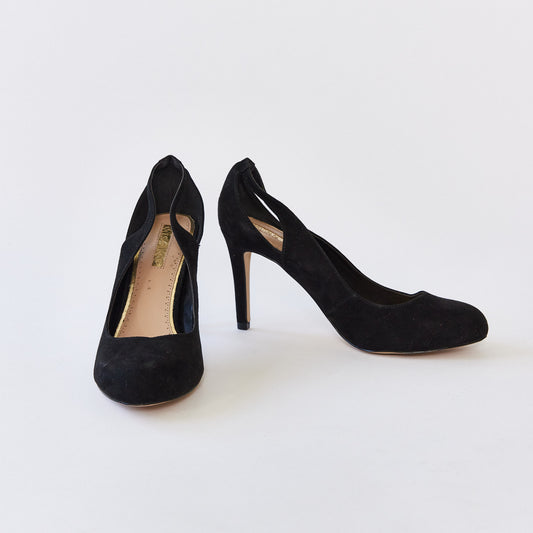Miss KG Black heeled pump shoe size 5