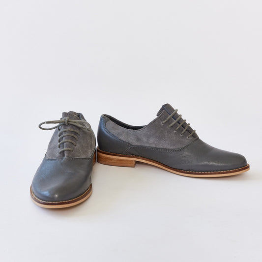 Grey lace up shoes size 6