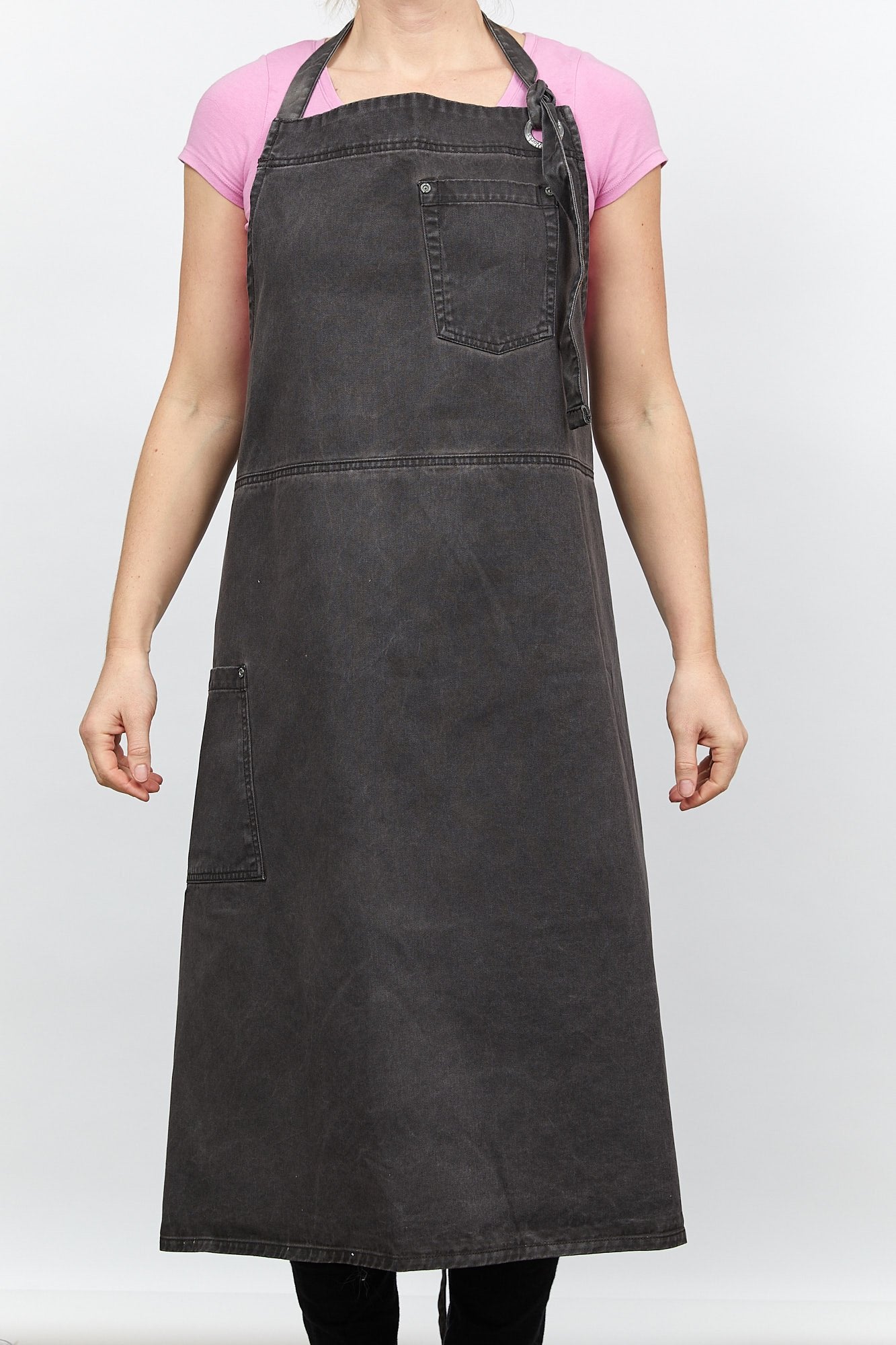 Unisex Dark Grey Brown Apron