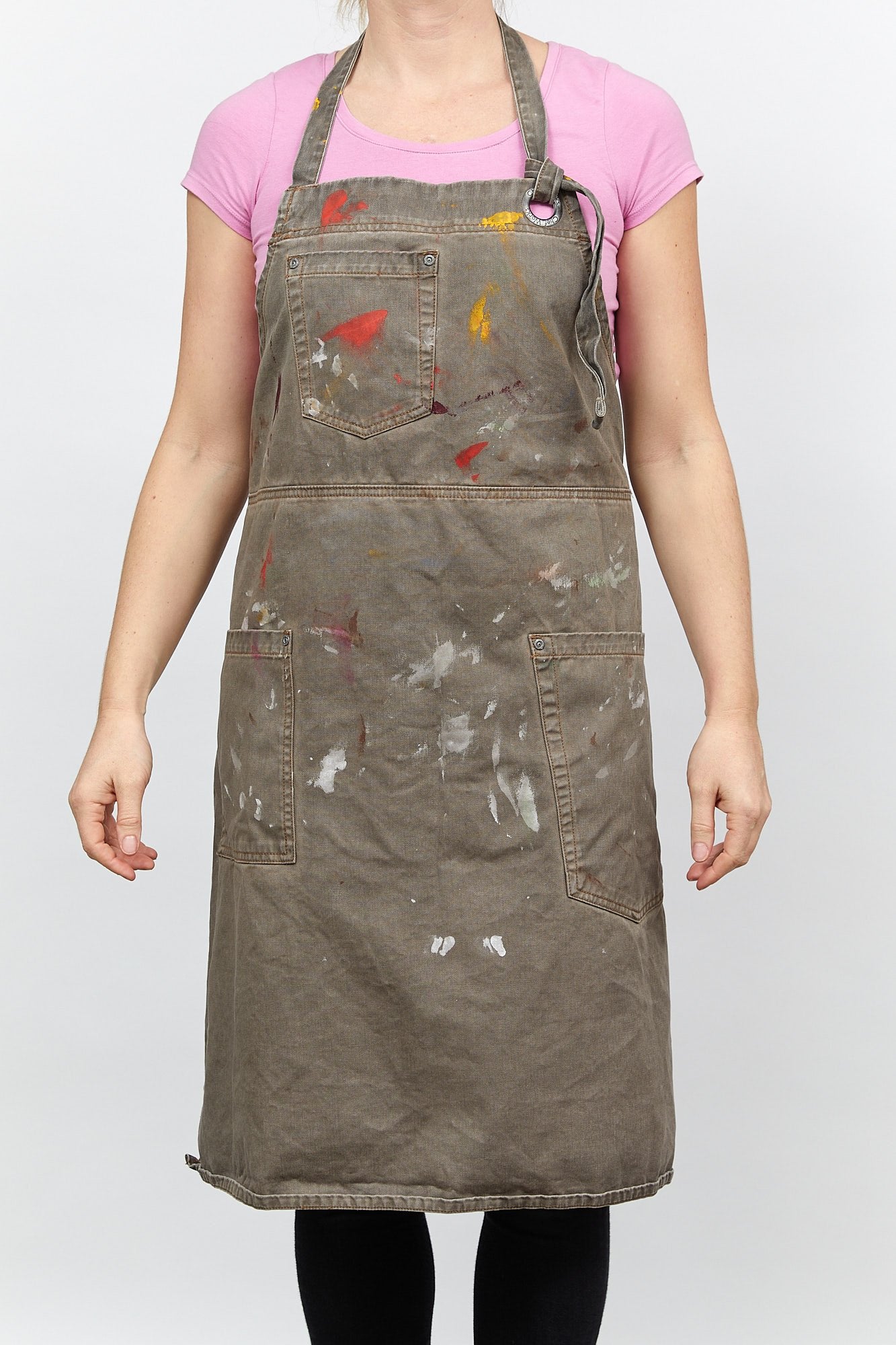 Unisex Brown Painters Apron