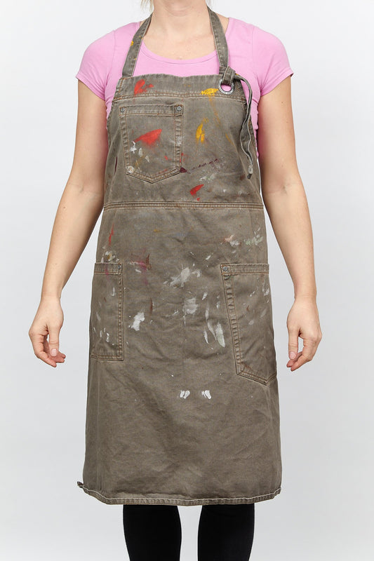 Unisex Brown Painters Apron