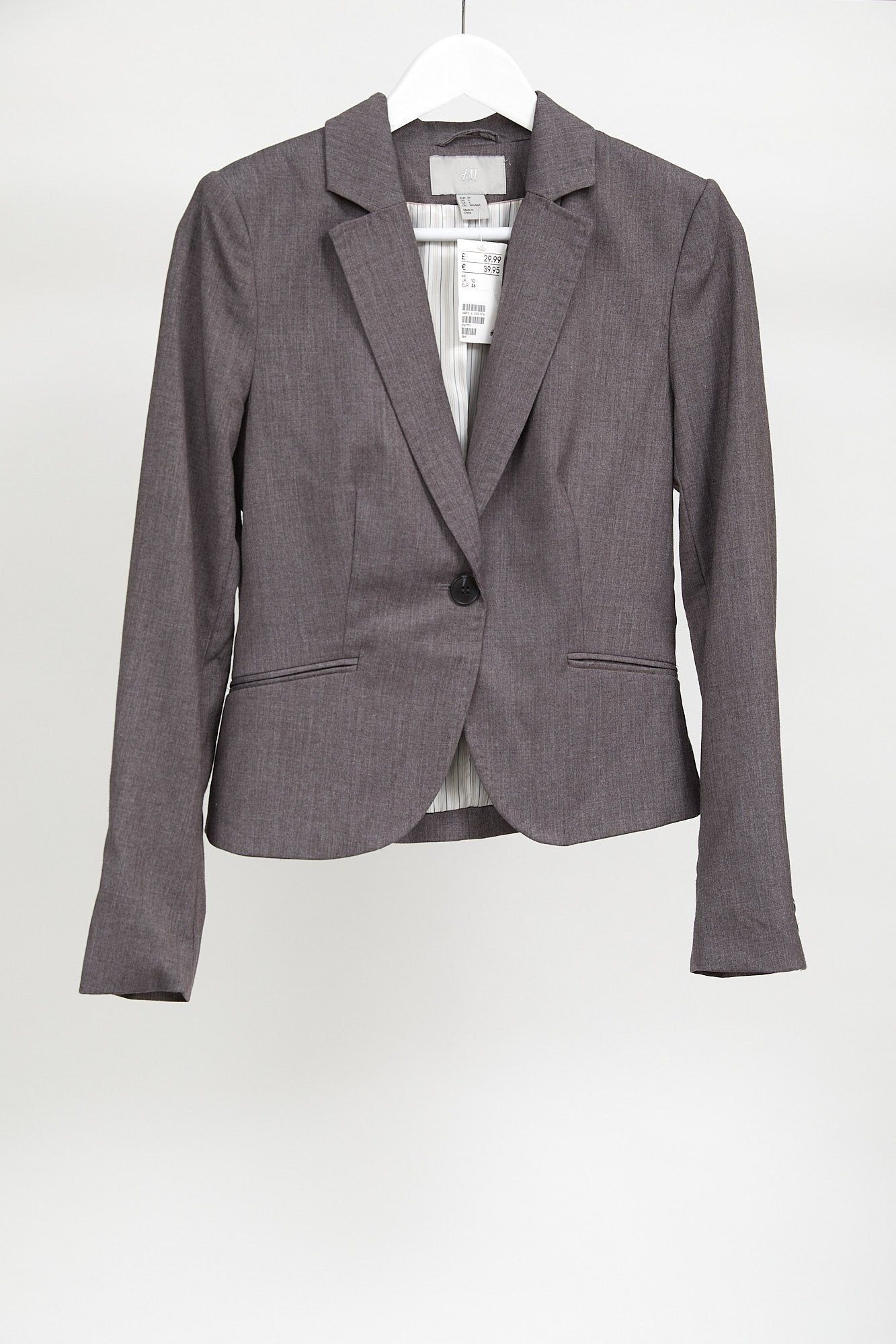 Womens Grey Blazer: Size Small