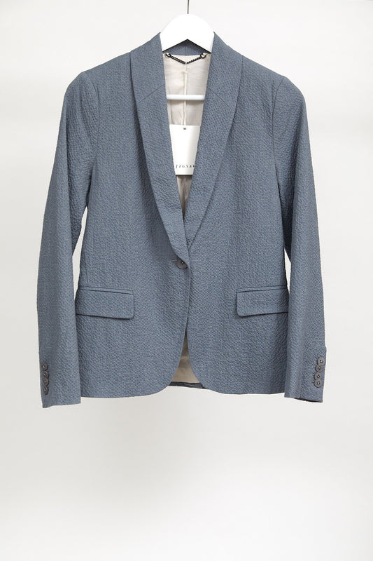 Womens Tailored Grey Jigsaw Blazer: Size Small