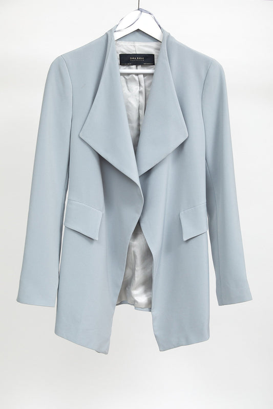 Womens Light Grey Blazer: Size Small