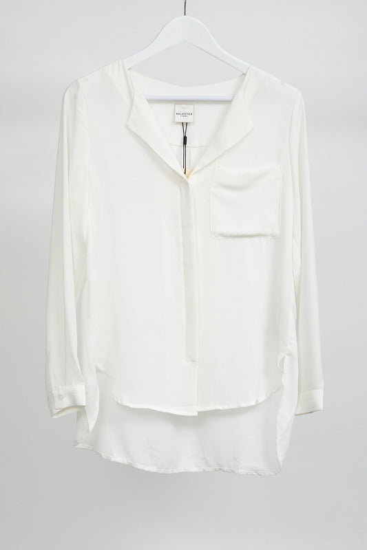 Womens Selected Femme White Blouse: Size Small