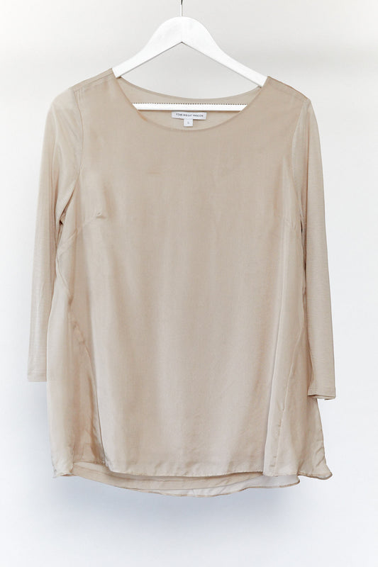 Womens Fenn Wright Manson Beige silk top Small