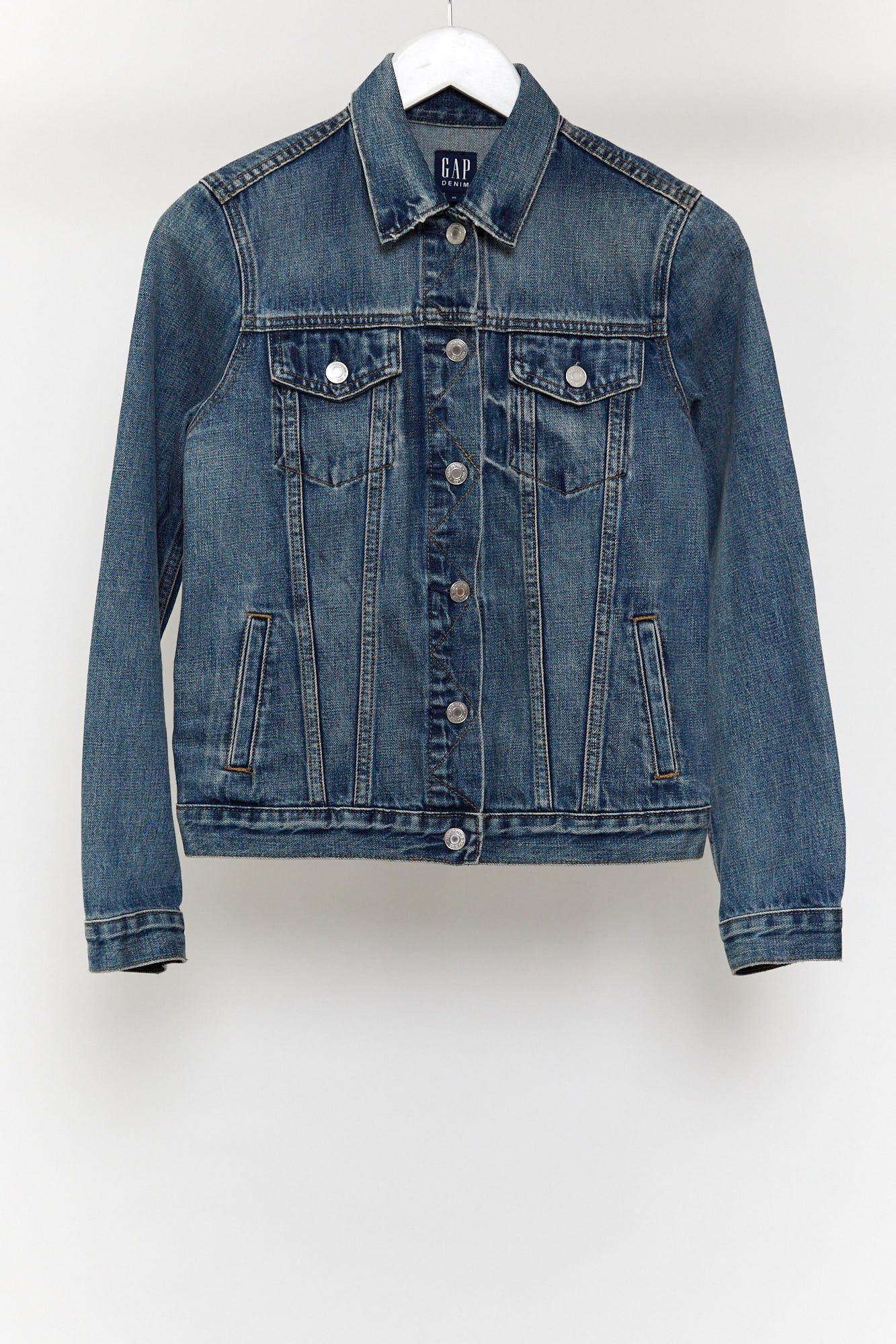 Womens Gap blue denim jacket size extra small