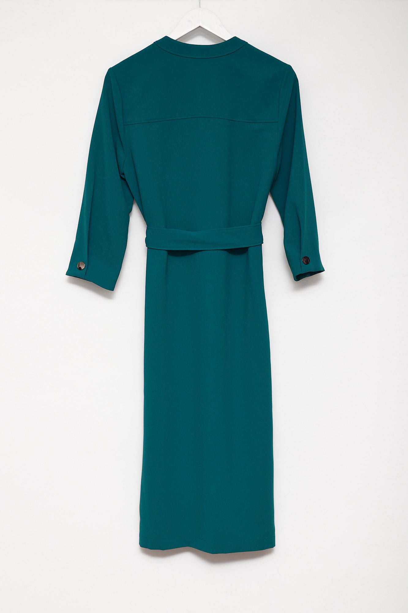 Womens Hobbs green midi dress with tie waist size small