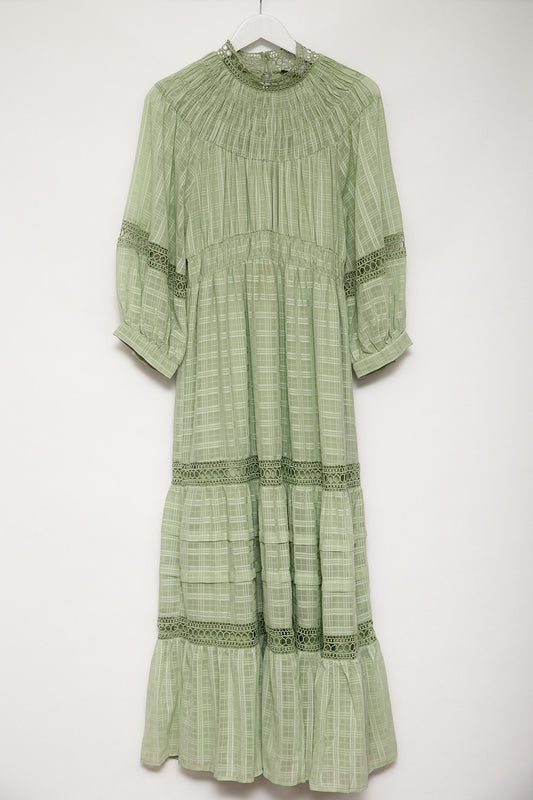 Womens ASOS light green maxi dress size small