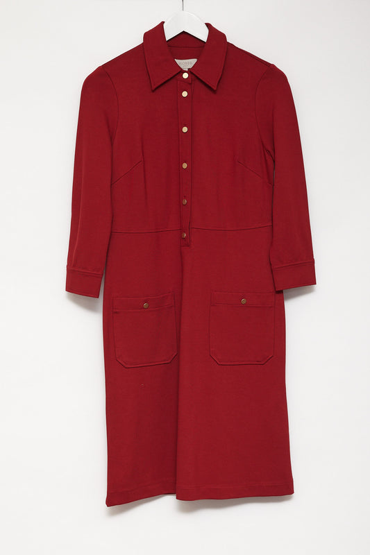 Womens Hobbs red shirt dress size small