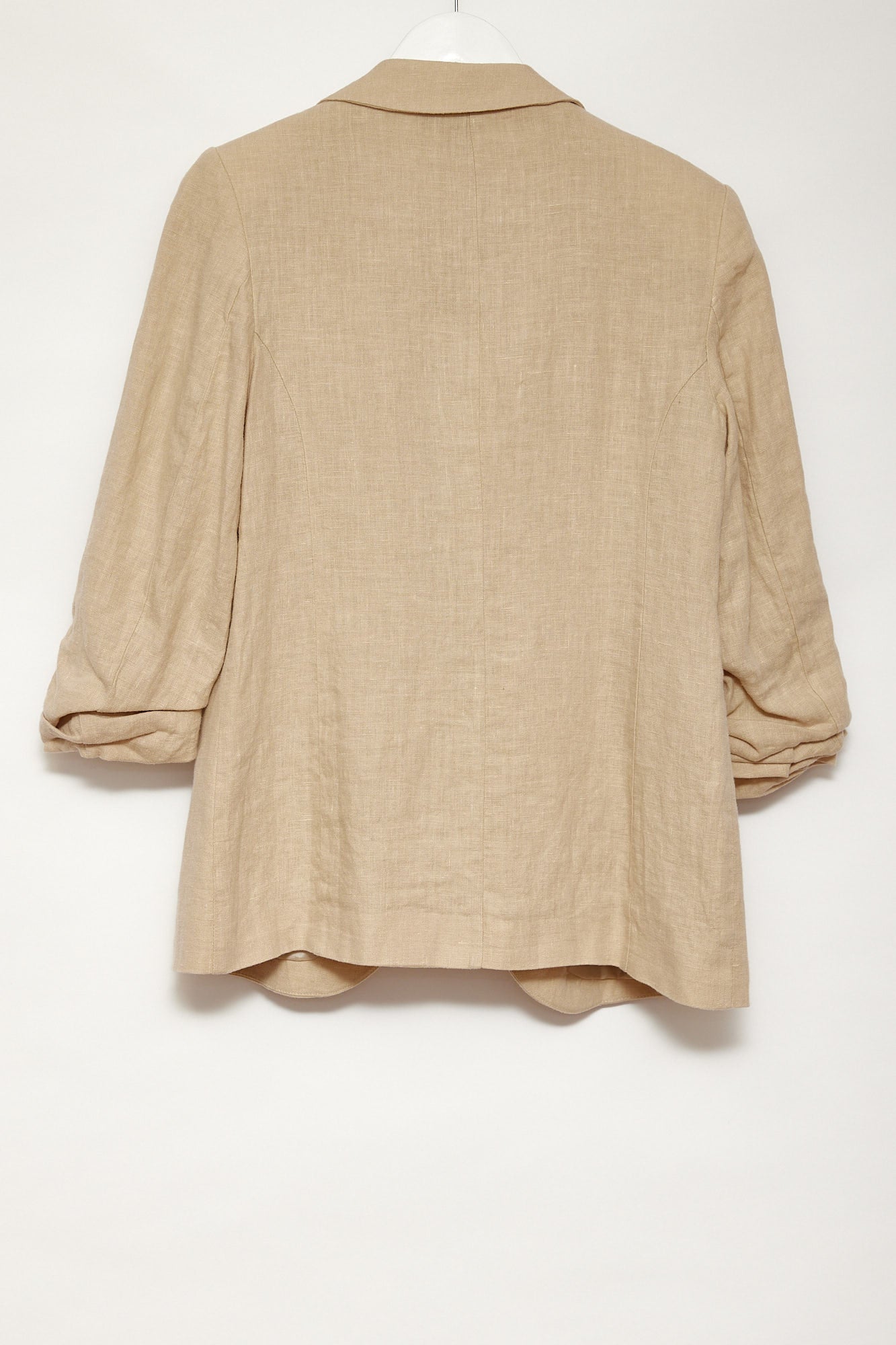 Womens Sosandar Beige Linen blazer size 10 or small