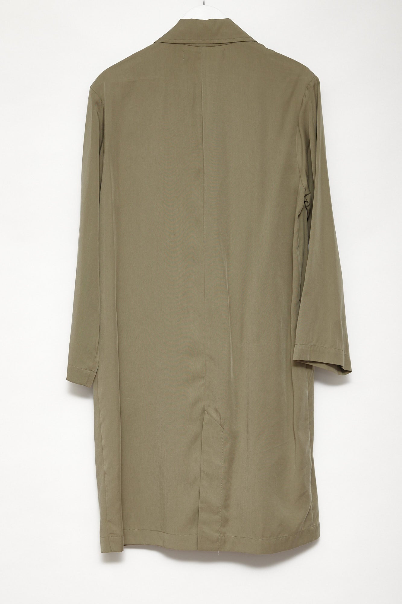 Womens Zara Khaki long duster coat size small