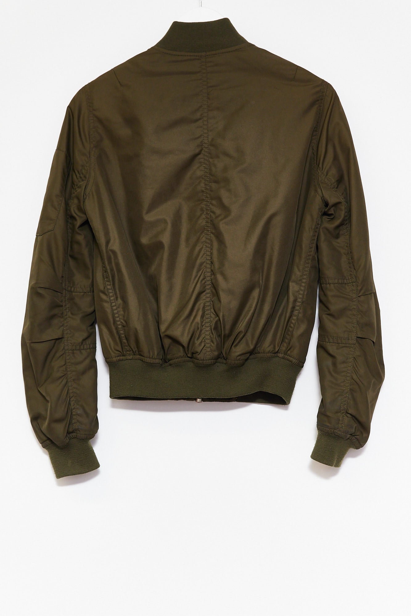 Womens Topshop Khaki Bomber jacket size Extra Small