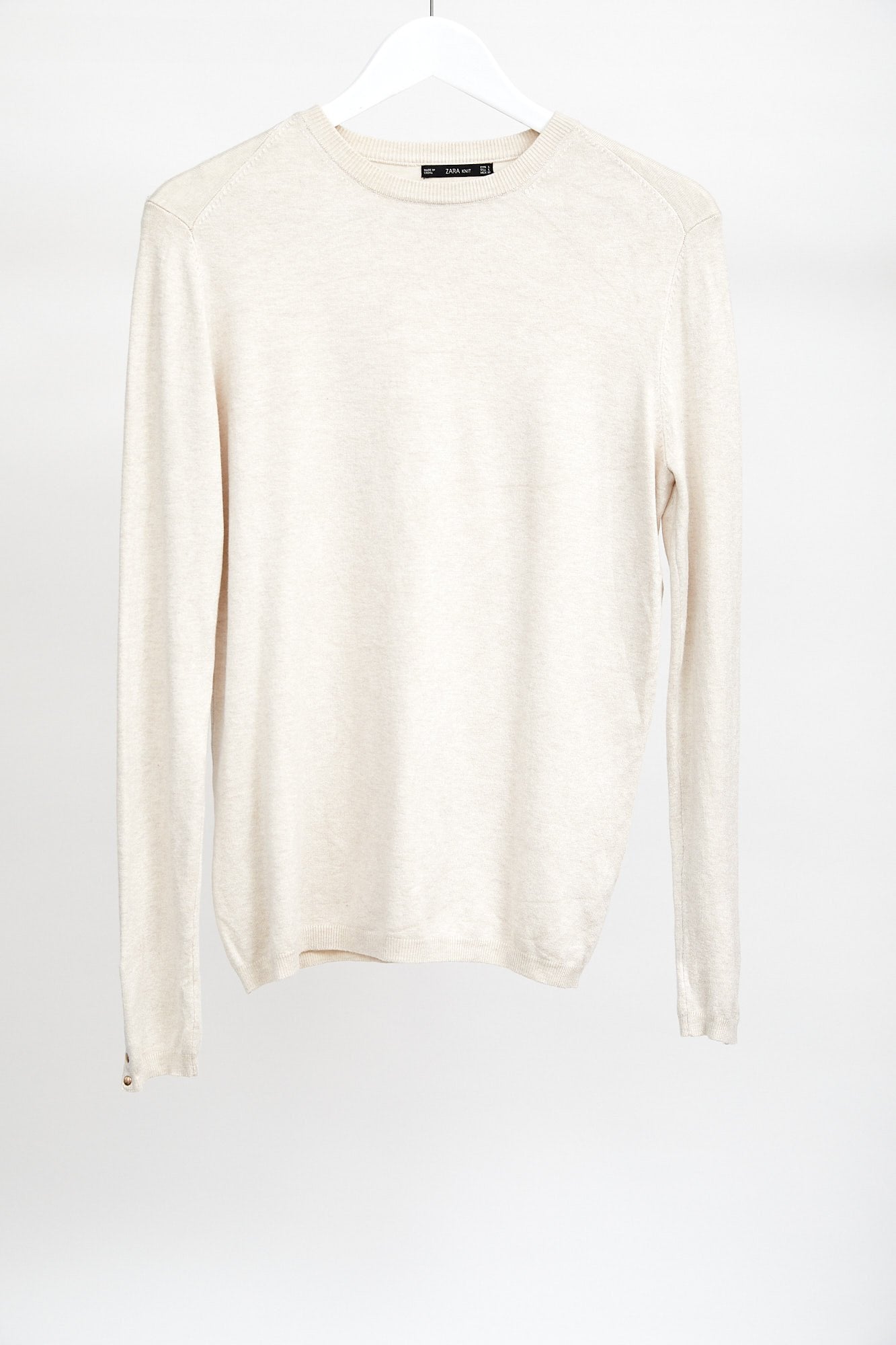 Cream knit jumper zara Clearance